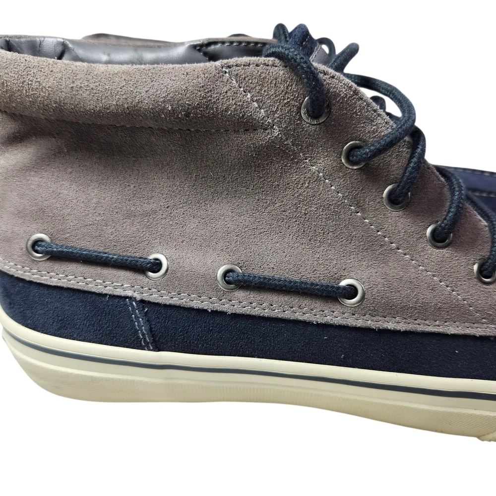G.H. Bass & Co. Crew High Top Sneakers Mens 11.5 M Navy Gray Suede Chukka Boots